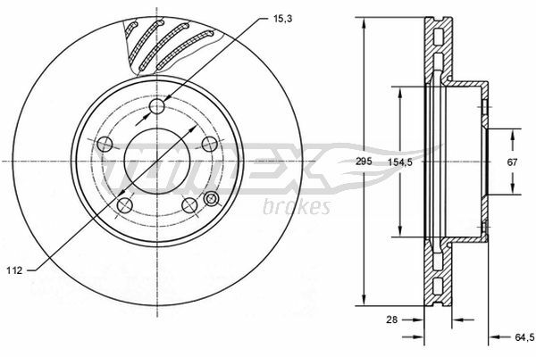 Brzdový kotouč TOMEX Brakes